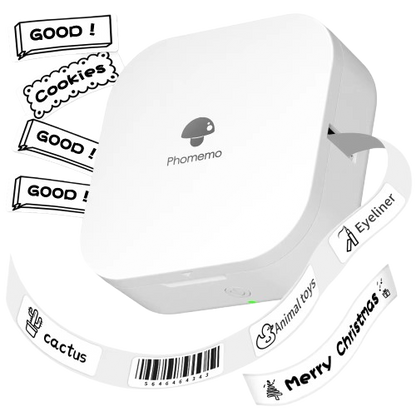 Phomemo Q30 Label Printer Mini Printer Pocket Thermal Label Maker Wireless Sticker Pocket Portable Printer Various Label Paper